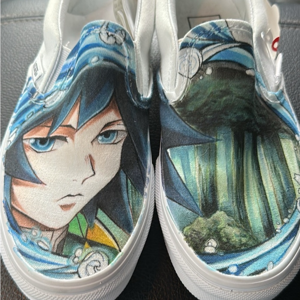 Vans Custom Demon Slayer Slip-On Sneakers